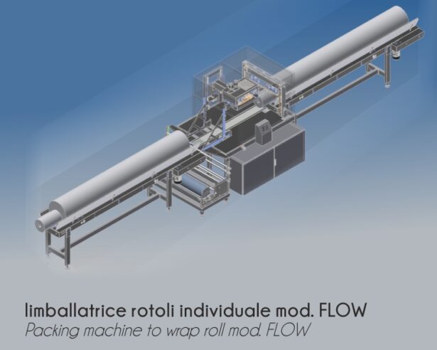 IMBALLATRICE ROTOLI AUTOMATICA MOD. FLOW